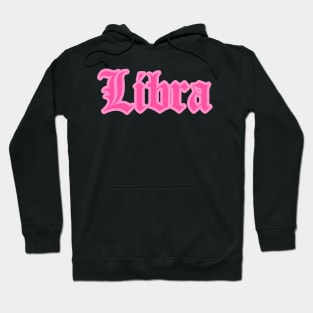 Libra Zodiac Pink Astrology Aesthetic Hoodie